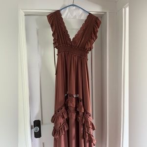 Baltic Born Deep Mauve / Dusty Rose Maxi Dress